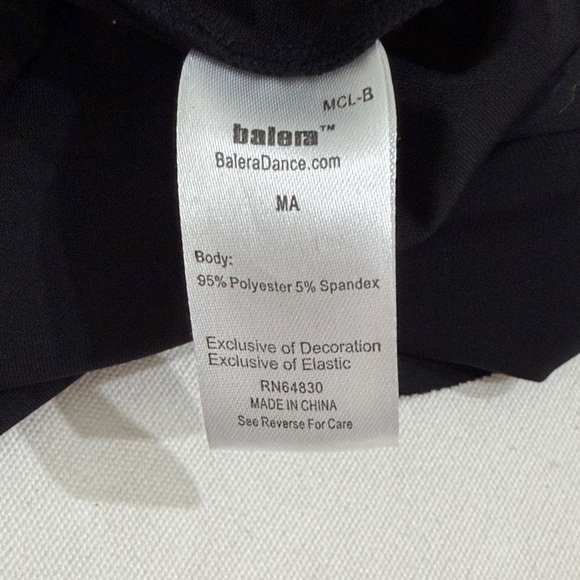 Black Sleeveless Dance Costume - Picture 4 of 4